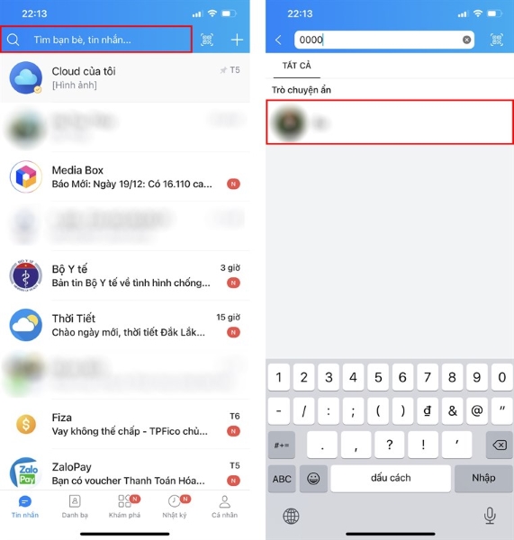 Muốn biết Zalo đang có tin nhắn ẩn hay không hãy chú ý ngay biểu tượng này trên thanh tìm kiếm- Ảnh 2. Muốn biết Zalo đang có tin nhắn ẩn hay không hãy chú ý ngay biểu tượng này trên thanh tìm kiếm- Ảnh 2.