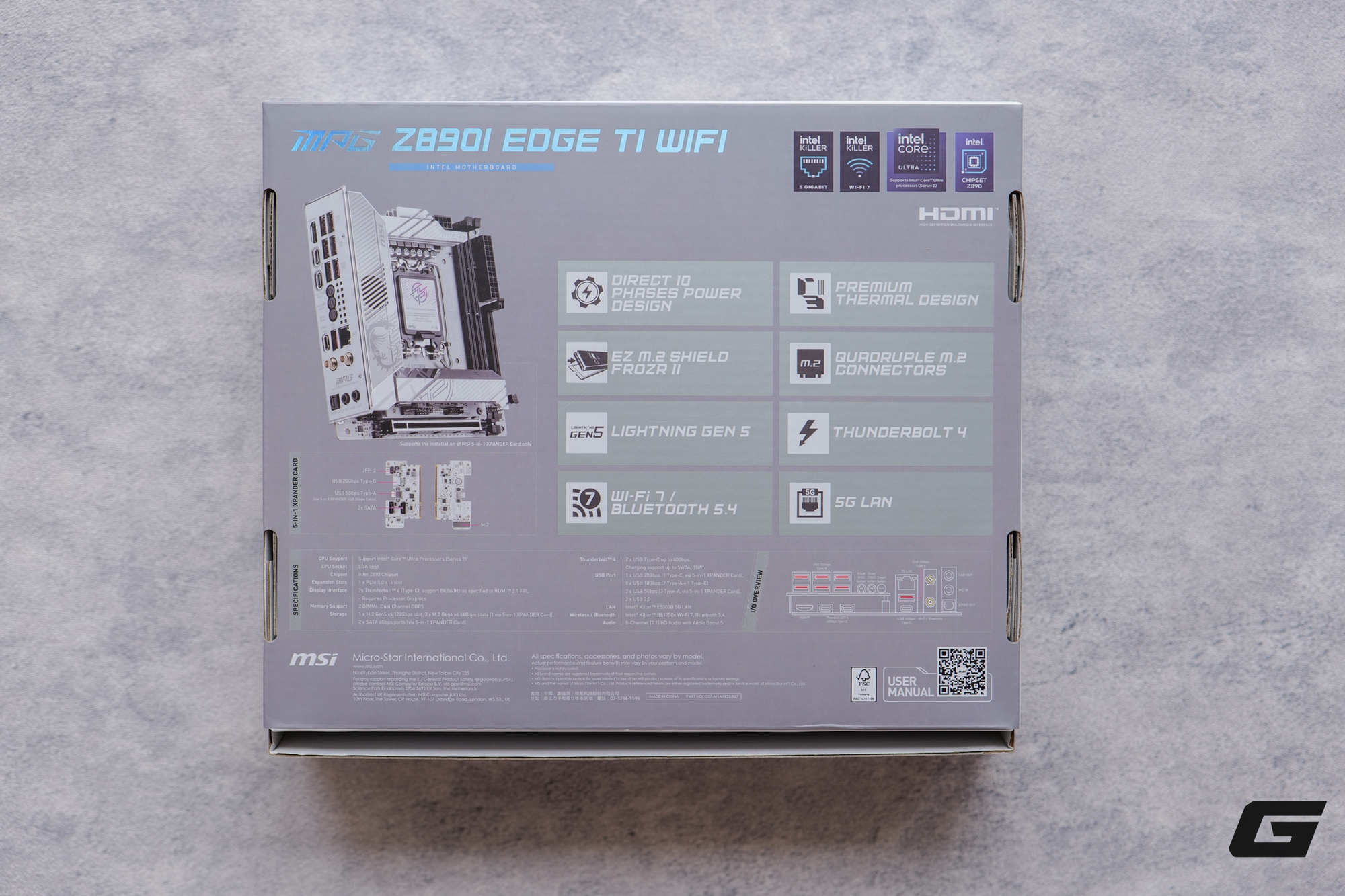 Mở hộp MSI MPG Z890I EDGE TI WIFI: Tông trắng cho những cấu hình nhỏ nhắn- Ảnh 3. Mở hộp MSI MPG Z890I EDGE TI WIFI: Tông trắng cho những cấu hình nhỏ nhắn- Ảnh 3.