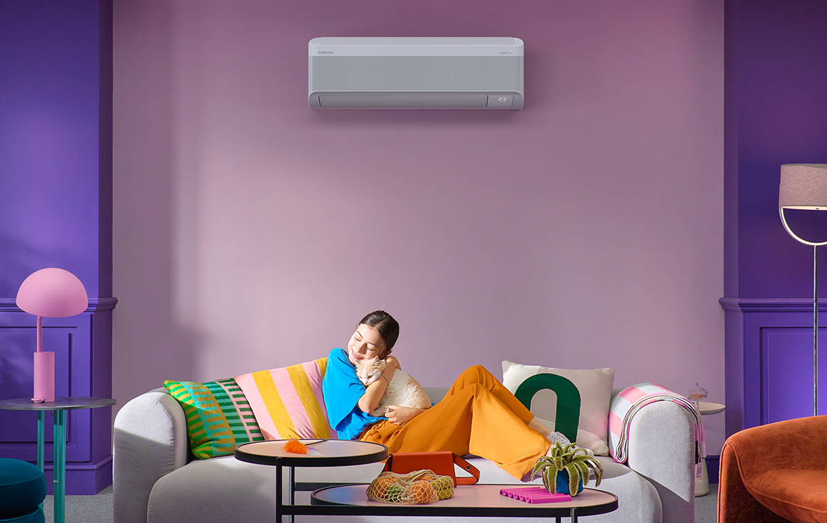 Tận hưởng không khí mát mẻ với điều hoà không khí Bespoke AI WindFree™- Ảnh 1. Tận hưởng không khí mát mẻ với điều hoà không khí Bespoke AI WindFree™- Ảnh 1.