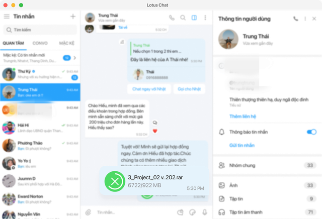 Một tính năng Lotus Chat cung cấp miễn phí dù app chat khác "tính tiền": Lúc cần gấp mới thấy quan trọng- Ảnh 3. Một tính năng Lotus Chat cung cấp miễn phí dù app chat khác "tính tiền": Lúc cần gấp mới thấy quan trọng- Ảnh 3.