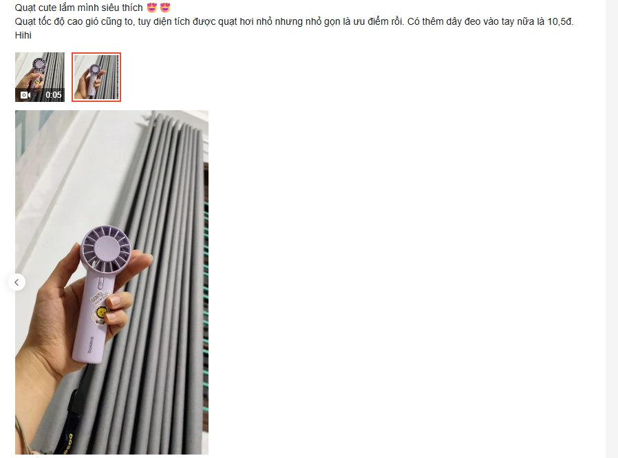 5 mẫu quạt mini cần sắm ngay dịp nóng này: Nhiều review khen, nhỏ gọn, giá rẻ- Ảnh 3. 5 mẫu quạt mini cần sắm ngay dịp nóng này: Nhiều review khen, nhỏ gọn, giá rẻ- Ảnh 3.