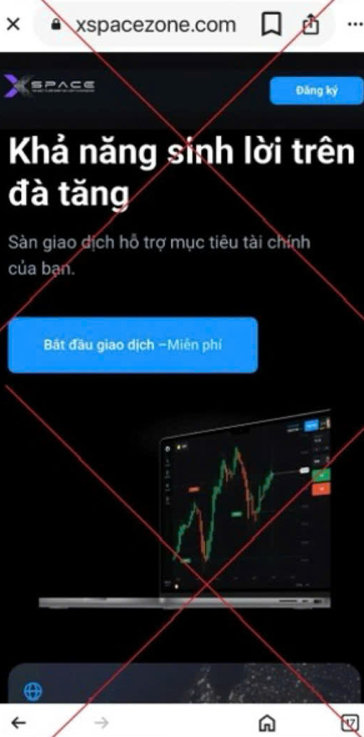 Một người mất gần 10 tỷ sau khi tạo tài khoản, Công an Hà Nội thông báo khẩn: Gặp website này hãy tránh xa- Ảnh 1. Một người mất gần 10 tỷ sau khi tạo tài khoản, Công an Hà Nội thông báo khẩn: Gặp website này hãy tránh xa- Ảnh 1.