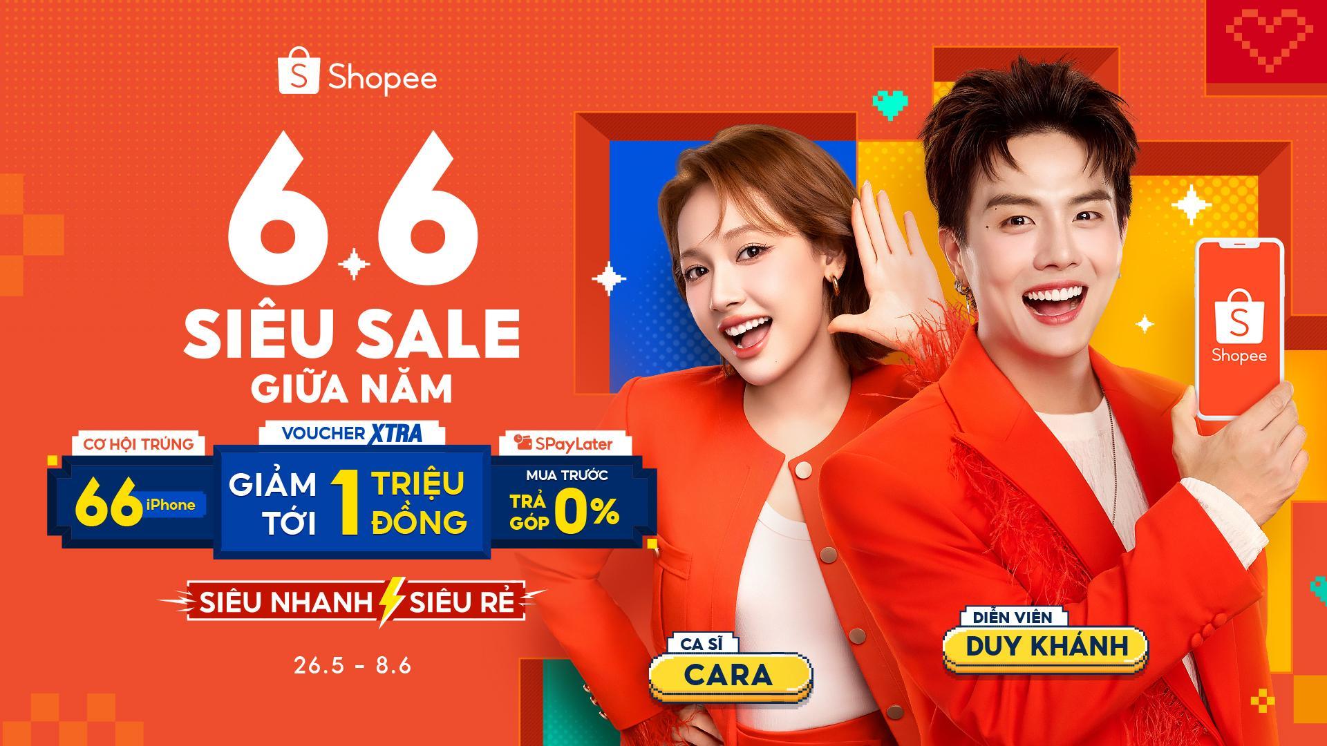Shopee triển khai chương trình “6.6 Siêu Sale Giữa Năm” với ưu đãi vận chuyển 0 đồng cùng loạt hoạt động giải trí- Ảnh 4. Shopee triển khai chương trình “6.6 Siêu Sale Giữa Năm” với ưu đãi vận chuyển 0 đồng cùng loạt hoạt động giải trí- Ảnh 4.