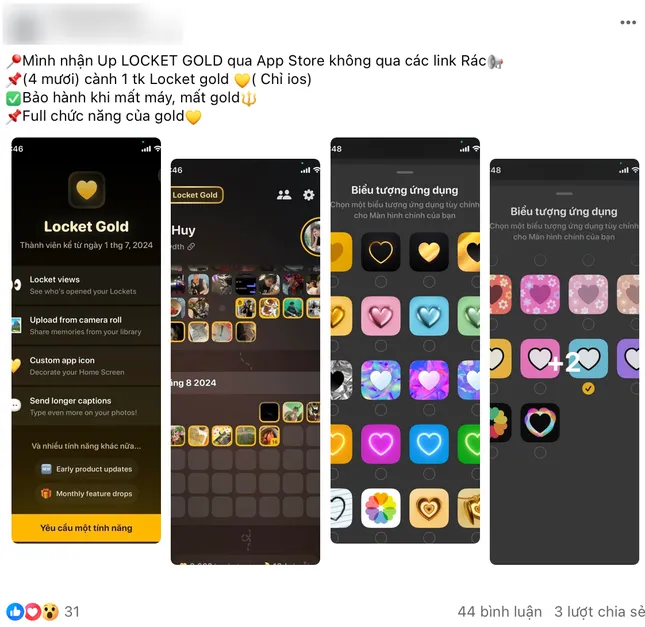 Cảnh báo bẫy "Locket Gold giá rẻ": iPhone bị vô hiệu hóa, kẻ gian đòi tiền chuộc - Ảnh 2. Cảnh báo bẫy "Locket Gold giá rẻ": iPhone bị vô hiệu hóa, kẻ gian đòi tiền chuộc - Ảnh 2.