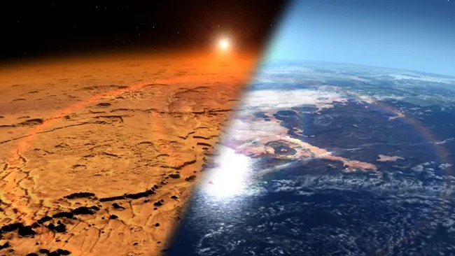 NASA lần đầu chứng kiến tận mắt 'đạn đại bác Mặt Trời' được cho là đã tước đi bầu khí quyển và nước trên sao Hỏa- Ảnh 1. NASA lần đầu chứng kiến tận mắt 'đạn đại bác Mặt Trời' được cho là đã tước đi bầu khí quyển và nước trên sao Hỏa- Ảnh 1.
