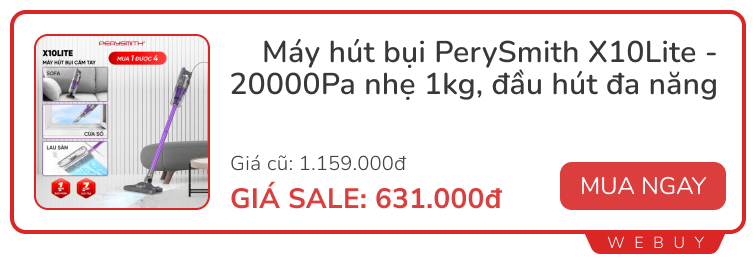 14 Deal 6/6 đủ đồ xịn từ phụ kiện đến gia dụng thông minh: Máy hút bụi PerySmith, màn hình Xiaomi, tai nghe Ugreen, cân điện tử Lenovo...- Ảnh 6.