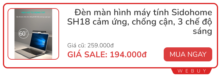 14 Deal 6/6 đủ đồ xịn từ phụ kiện đến gia dụng thông minh: Máy hút bụi PerySmith, màn hình Xiaomi, tai nghe Ugreen, cân điện tử Lenovo...- Ảnh 2.