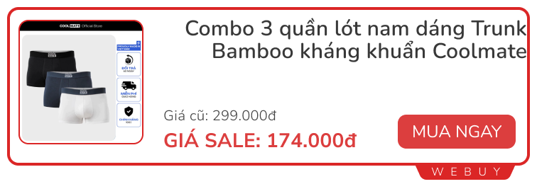 Puma, adidas, Goya, Coolmate sale đến 65%: Giày dép, túi xách, quần áo hàng hiệu... chỉ từ 49.000đ- Ảnh 17.