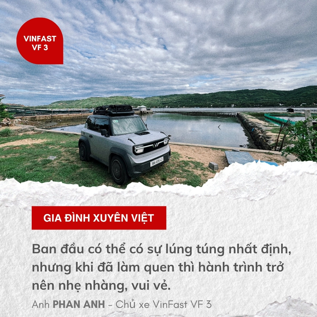 Gia đình 4 người xuyên Việt bằng VinFast VF 3: 'Tiết kiệm 20 triệu đồng so với xe xăng, muốn xuyên ĐNÁ'- Ảnh 3.