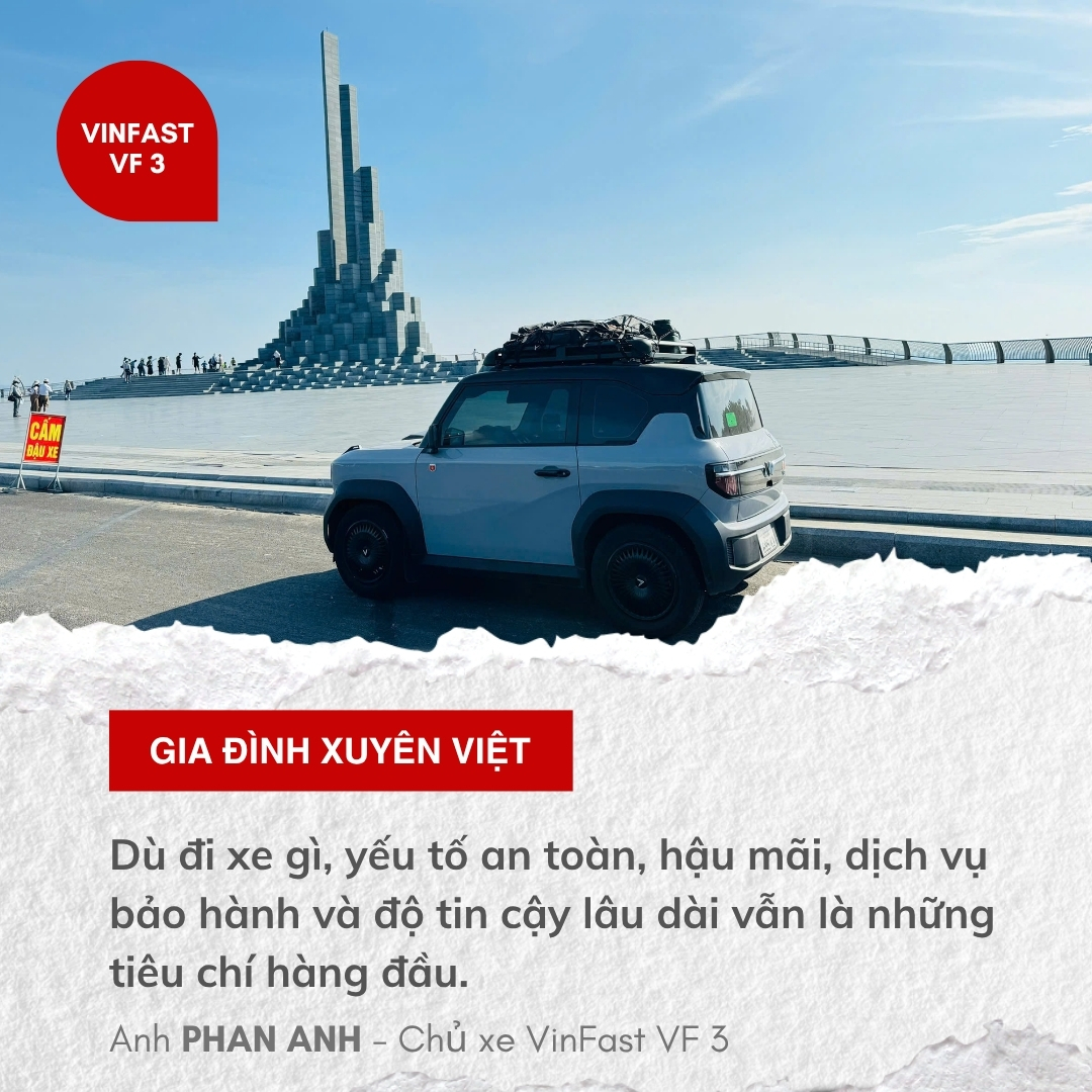 Gia đình 4 người xuyên Việt bằng VinFast VF 3: 'Tiết kiệm 20 triệu đồng so với xe xăng, muốn xuyên ĐNÁ'- Ảnh 6.