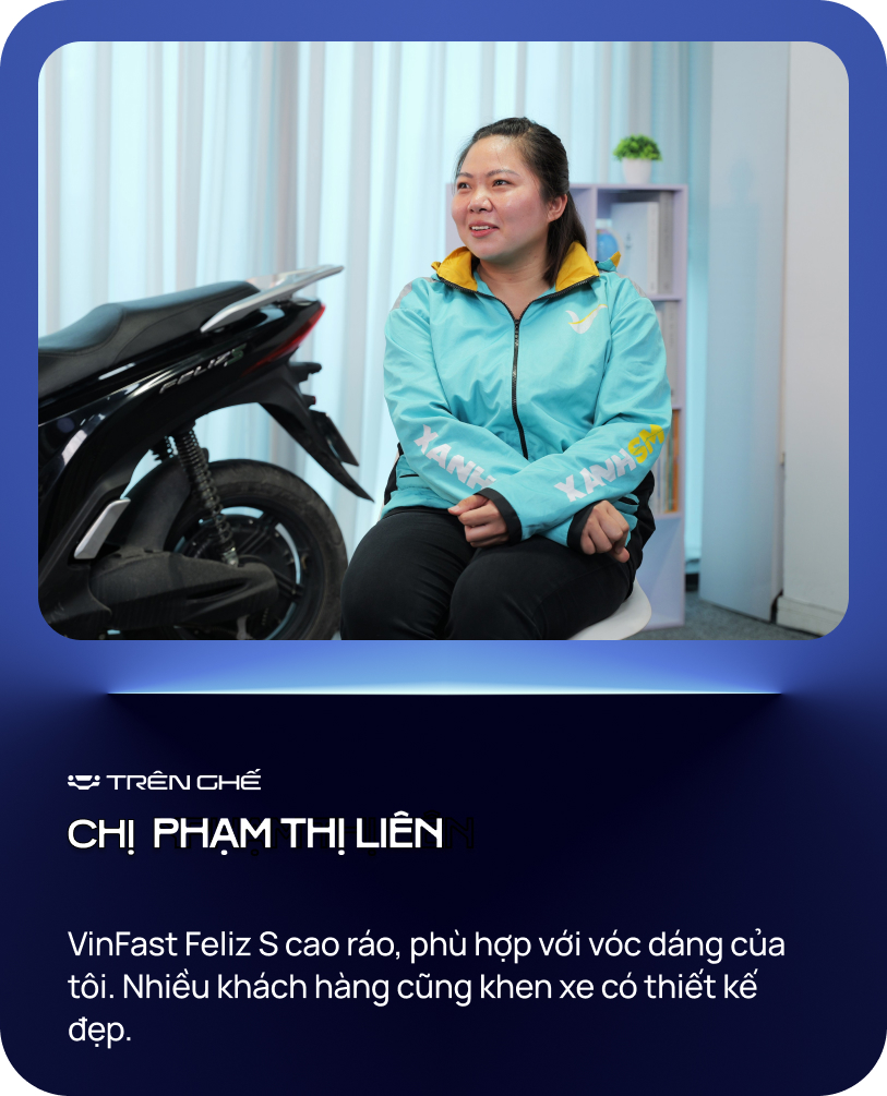 Nữ tài xế Xanh SM Bike: ‘22,5 triệu/tháng, 10 tiếng/ngày, chuyển sang xe điện thấy khỏe hơn vì…’- Ảnh 6.