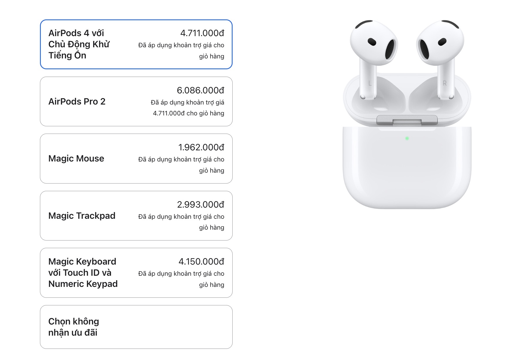Apple tung chương trình mua MacBook, iPad giá rẻ còn được tặng AirPods 4 ANC, Apple Pencil Pro miễn phí- Ảnh 3. Apple tung chương trình mua MacBook, iPad giá rẻ còn được tặng AirPods 4 ANC, Apple Pencil Pro miễn phí- Ảnh 3.