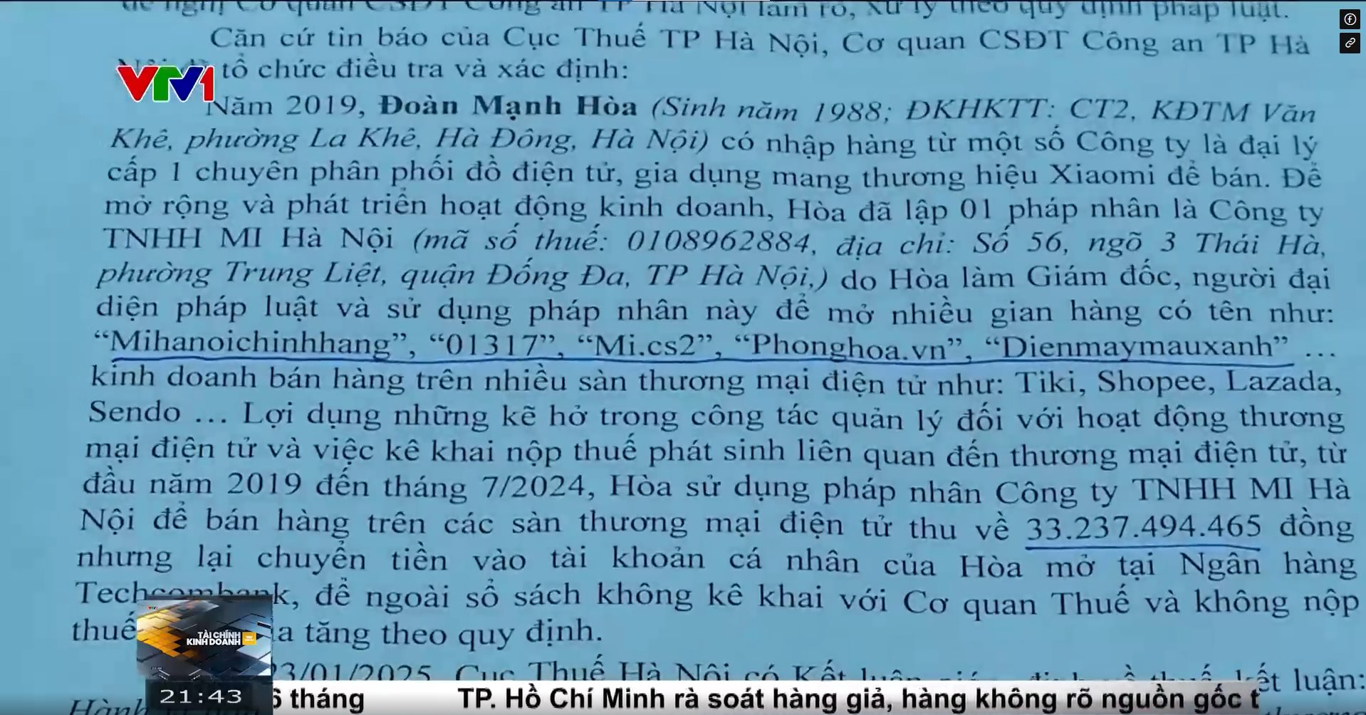 Công an Hà Nội khởi tố giám đốc công ty chuyên bán hàng Xiaomi trốn thuế- Ảnh 3. Công an Hà Nội khởi tố giám đốc công ty chuyên bán hàng Xiaomi trốn thuế- Ảnh 3.