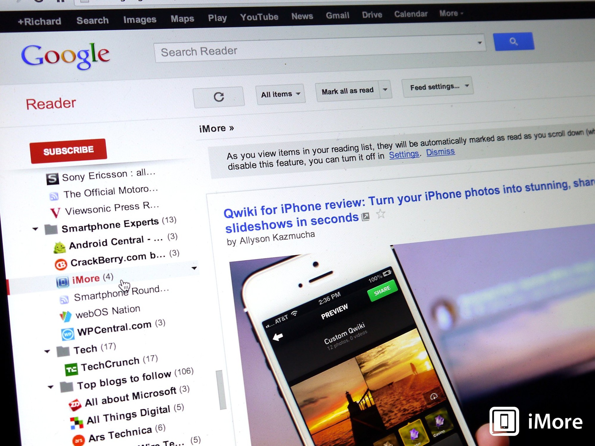 Google Reader bị Google Reader bị
