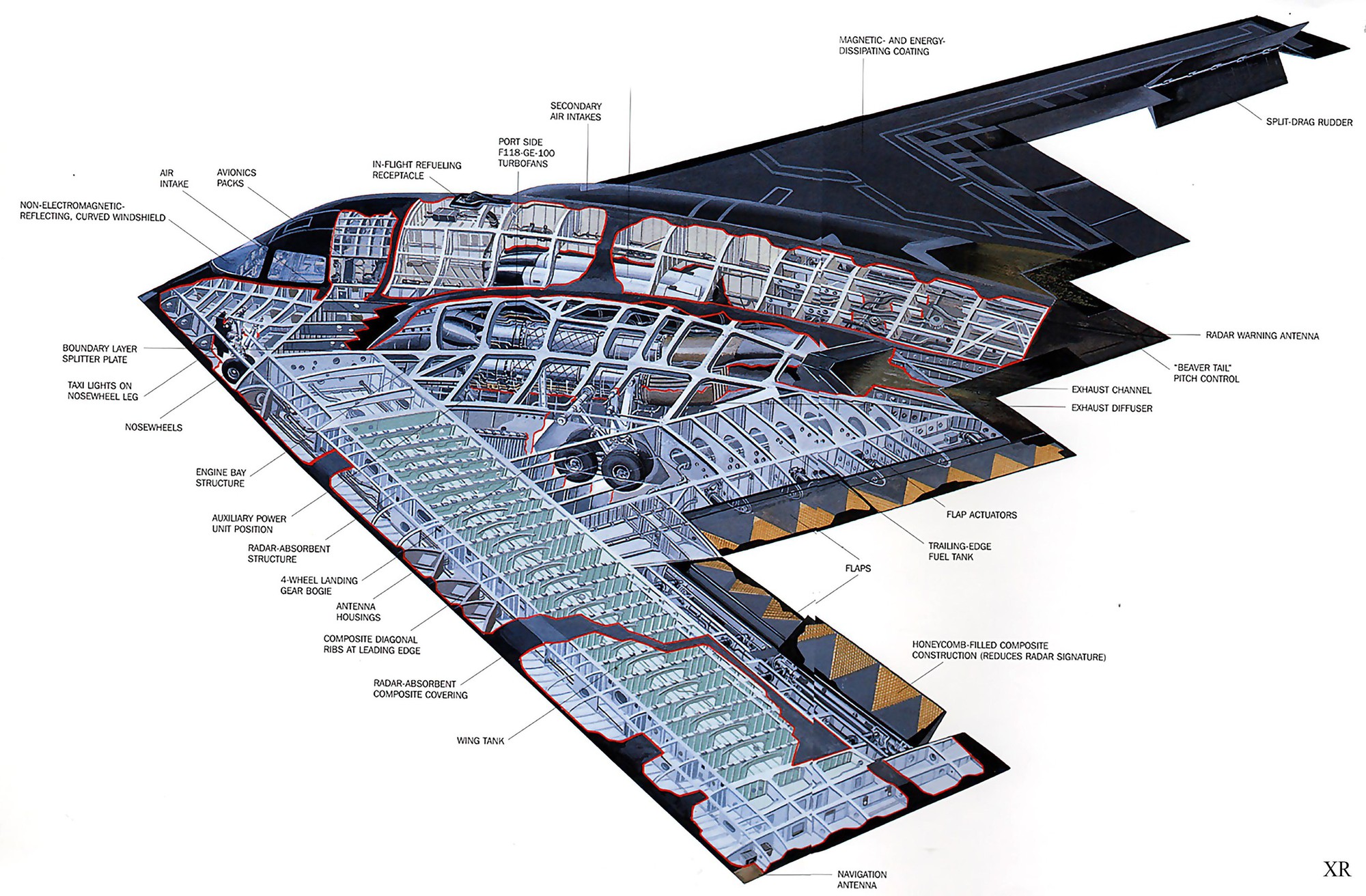 'Bóng ma' B-2 Spirit: Cú lật bài ngoạn mục của công nghệ tàng hình Mỹ- Ảnh 2. 'Bóng ma' B-2 Spirit: Cú lật bài ngoạn mục của công nghệ tàng hình Mỹ- Ảnh 2.