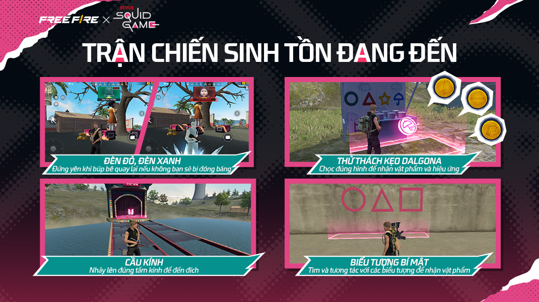 Game thủ Free Fire đã có thể du hành vào vũ trụ Squid Game ngay từ hôm nay!- Ảnh 3. Game thủ Free Fire đã có thể du hành vào vũ trụ Squid Game ngay từ hôm nay!- Ảnh 3.