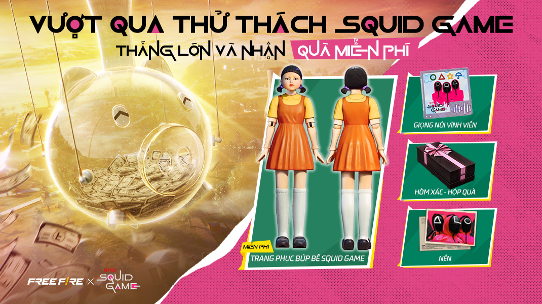 Game thủ Free Fire đã có thể du hành vào vũ trụ Squid Game ngay từ hôm nay!- Ảnh 4. Game thủ Free Fire đã có thể du hành vào vũ trụ Squid Game ngay từ hôm nay!- Ảnh 4.