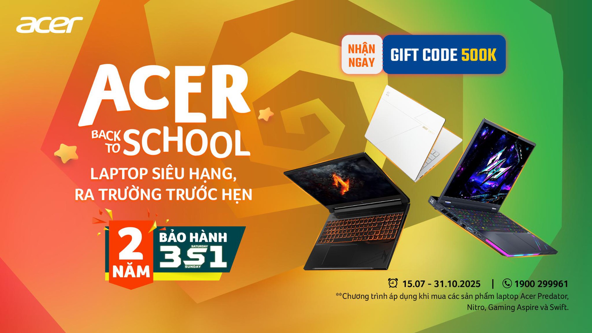 Acer Việt Nam ra mắt chương trình ưu đãi Back To School 2025- Ảnh 1.