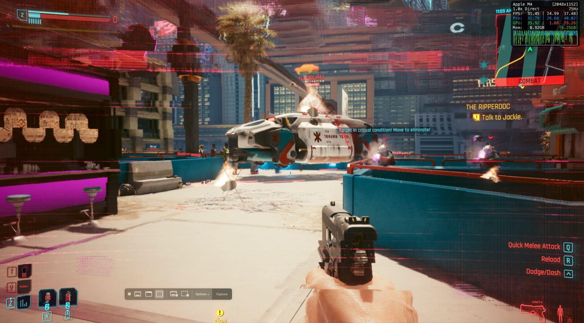 Không đùa đâu: MacBook Pro chơi Cyberpunk 2077 cả trăm FPS, còn hai mẫu Mac "quốc dân" cũng chạy vèo vèo- Ảnh 4. Không đùa đâu: MacBook Pro chơi Cyberpunk 2077 cả trăm FPS, còn hai mẫu Mac "quốc dân" cũng chạy vèo vèo- Ảnh 4.