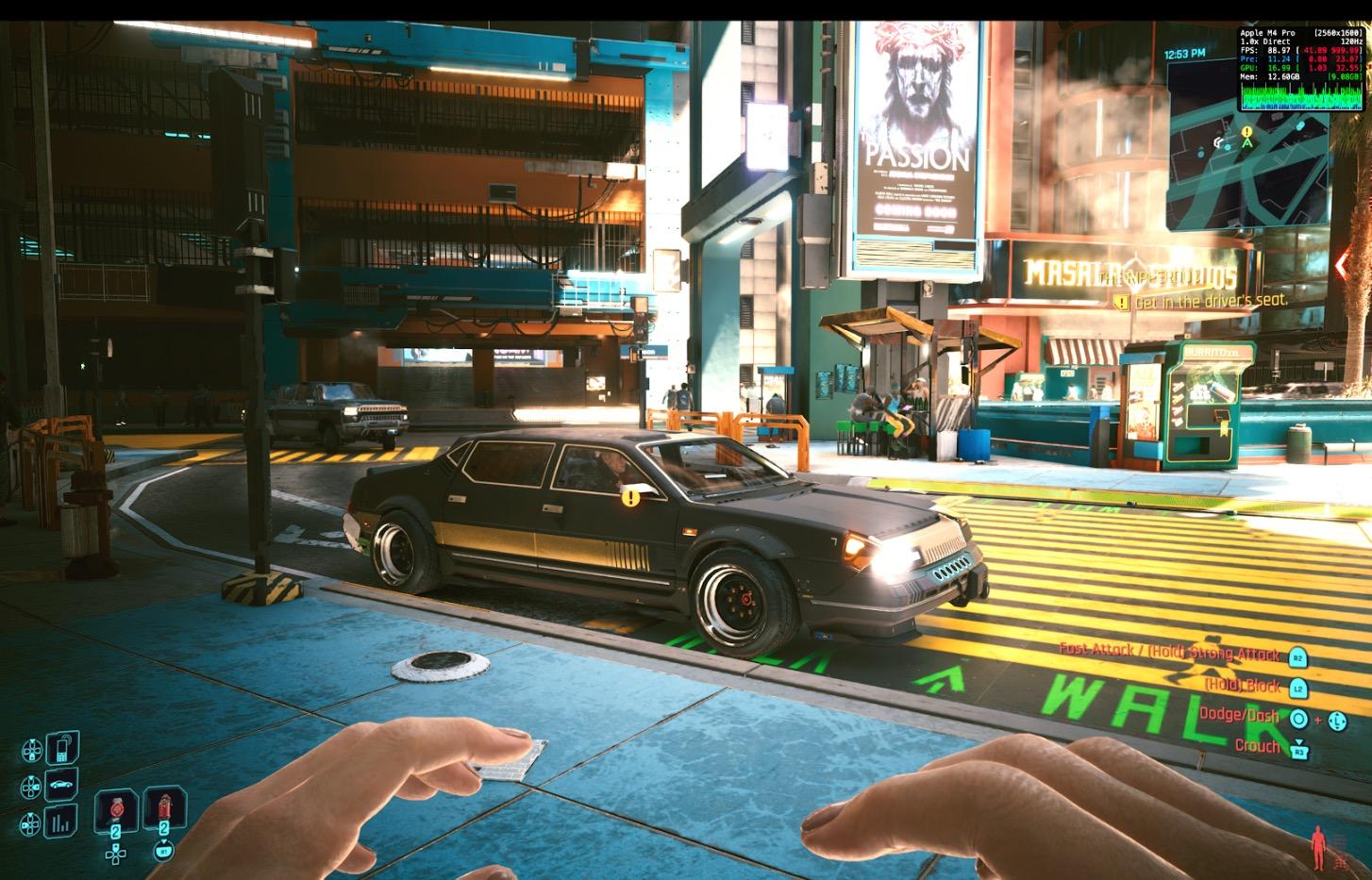 Không đùa đâu: MacBook Pro chơi Cyberpunk 2077 cả trăm FPS, còn hai mẫu Mac "quốc dân" cũng chạy vèo vèo- Ảnh 19. Không đùa đâu: MacBook Pro chơi Cyberpunk 2077 cả trăm FPS, còn hai mẫu Mac "quốc dân" cũng chạy vèo vèo- Ảnh 19.