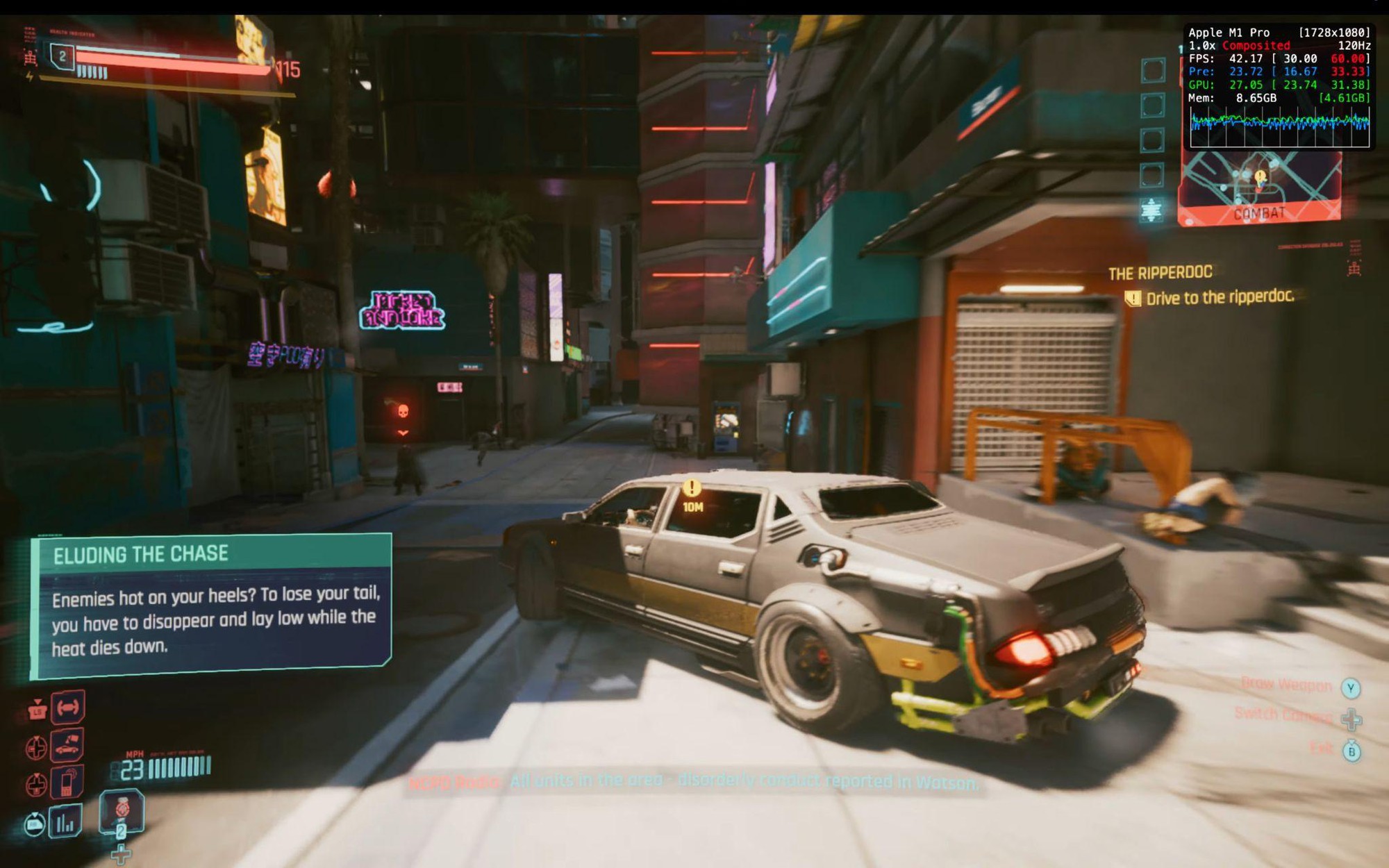 Không đùa đâu: MacBook Pro chơi Cyberpunk 2077 cả trăm FPS, còn hai mẫu Mac "quốc dân" cũng chạy vèo vèo- Ảnh 26. Không đùa đâu: MacBook Pro chơi Cyberpunk 2077 cả trăm FPS, còn hai mẫu Mac "quốc dân" cũng chạy vèo vèo- Ảnh 26.