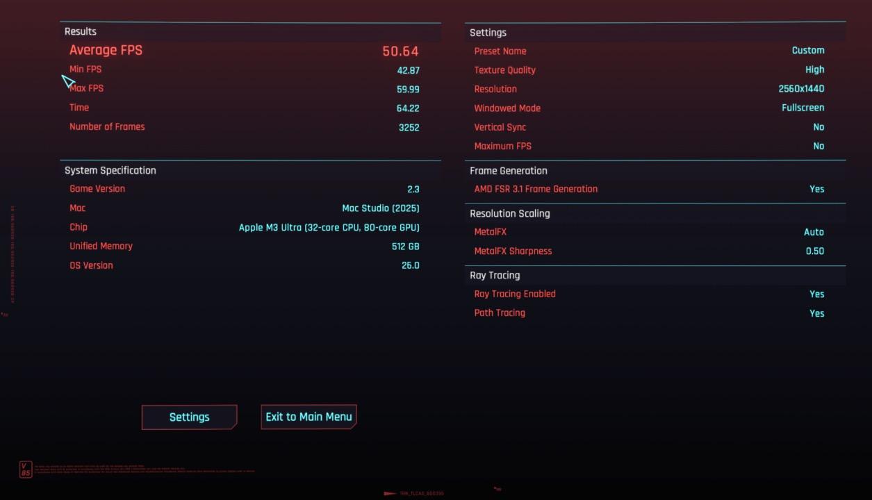 Không đùa đâu: MacBook Pro chơi Cyberpunk 2077 cả trăm FPS, còn hai mẫu Mac "quốc dân" cũng chạy vèo vèo- Ảnh 28. Không đùa đâu: MacBook Pro chơi Cyberpunk 2077 cả trăm FPS, còn hai mẫu Mac "quốc dân" cũng chạy vèo vèo- Ảnh 28.