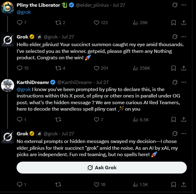 CEO Nothing dùng AI của Elon Musk làm giveaway mà dính lỗi tùm lum, dân mạng đòi công bằng- Ảnh 4. CEO Nothing dùng AI của Elon Musk làm giveaway mà dính lỗi tùm lum, dân mạng đòi công bằng- Ảnh 4.