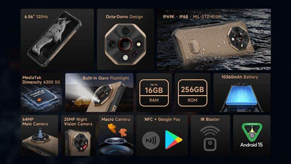 Smartphone "nồi đồng cối đá" với pin khủng và camera nhìn đêm giá rẻ- Ảnh 3. Smartphone "nồi đồng cối đá" với pin khủng và camera nhìn đêm giá rẻ- Ảnh 3.