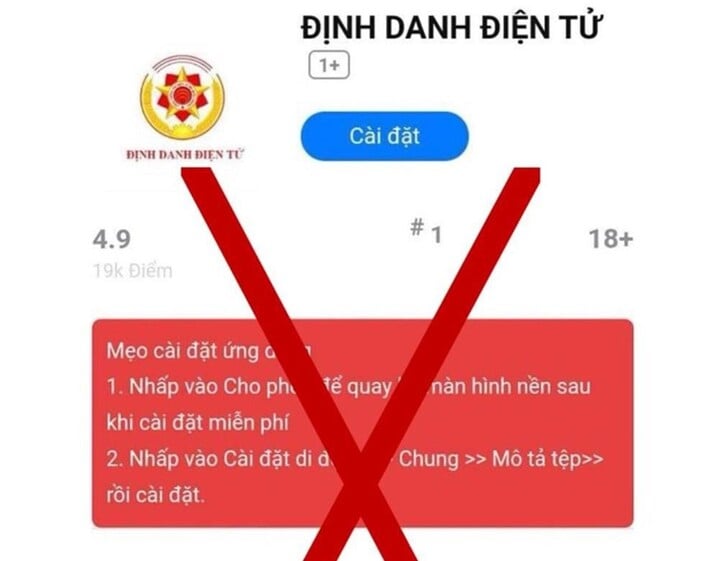 Bộ Công an cảnh báo thủ đoạn lừa đảo cài ứng dụng VNeID giả mạo- Ảnh 1. Bộ Công an cảnh báo thủ đoạn lừa đảo cài ứng dụng VNeID giả mạo- Ảnh 1.
