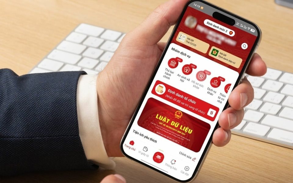 Hướng dẫn đổi thẻ Căn cước miễn phí trên VNeID do thay đổi địa giới hành chính- Ảnh 1.