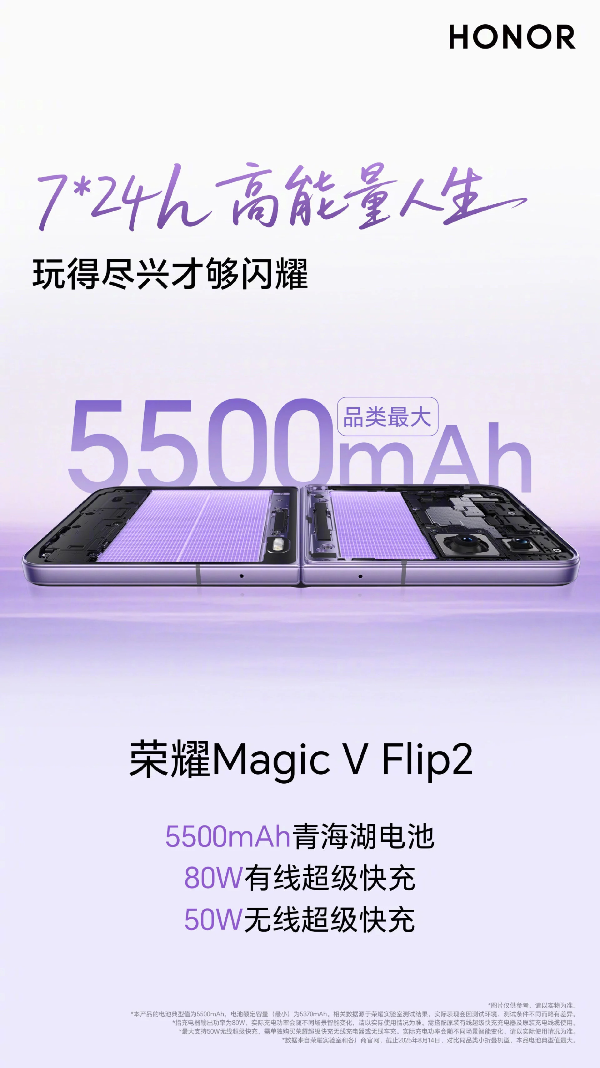 Honor sắp ra mắt điện thoại gập giống Galaxy Z Flip7 nhưng có màn hình siêu bền: Gập 350.000 lần không hỏng, lại còn có pin khủng- Ảnh 2.