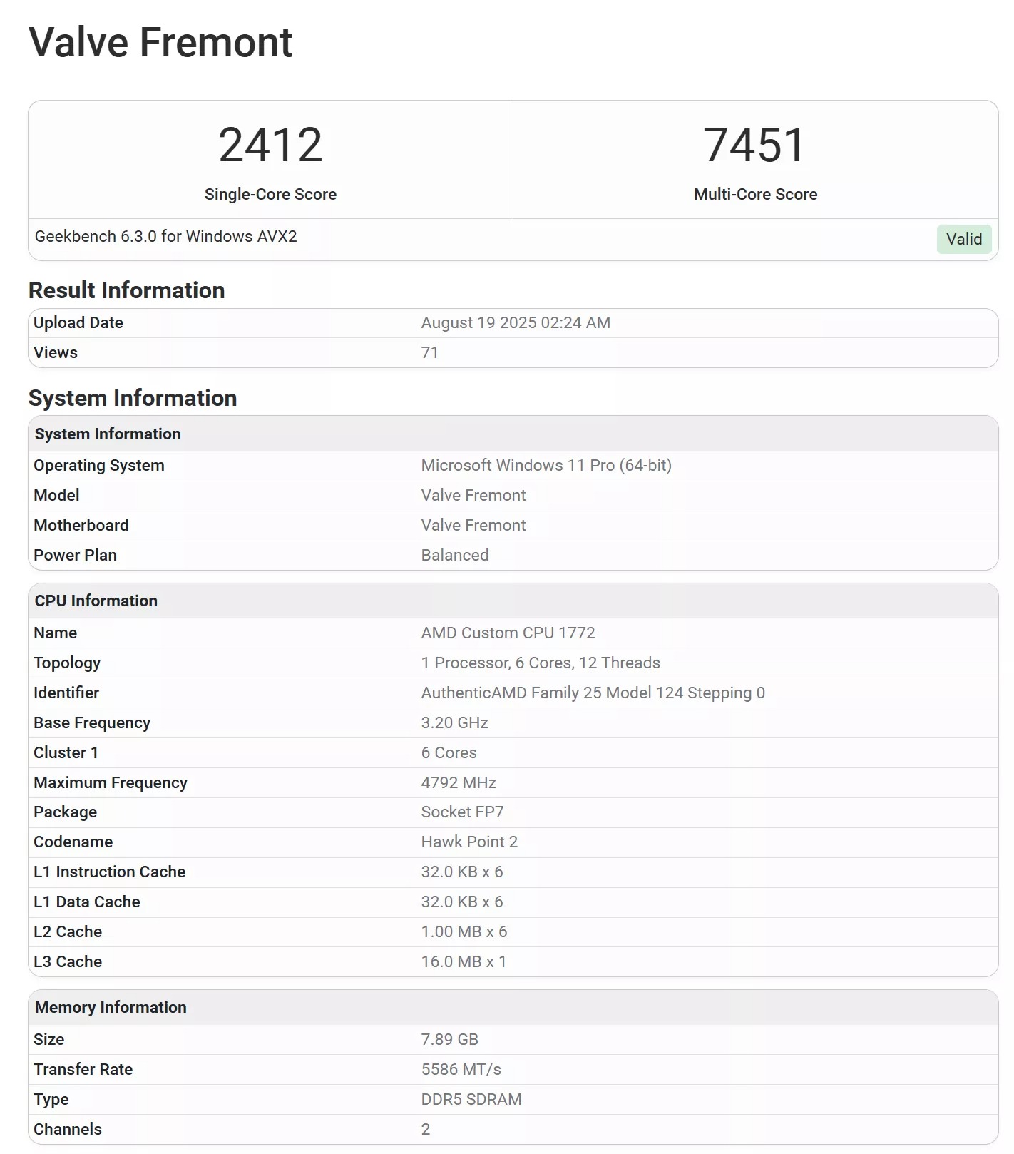 Bất ngờ lộ diện điểm Geekbench của máy chơi game do Valve phát triển: mạnh ngang ngửa PS5!- Ảnh 1.