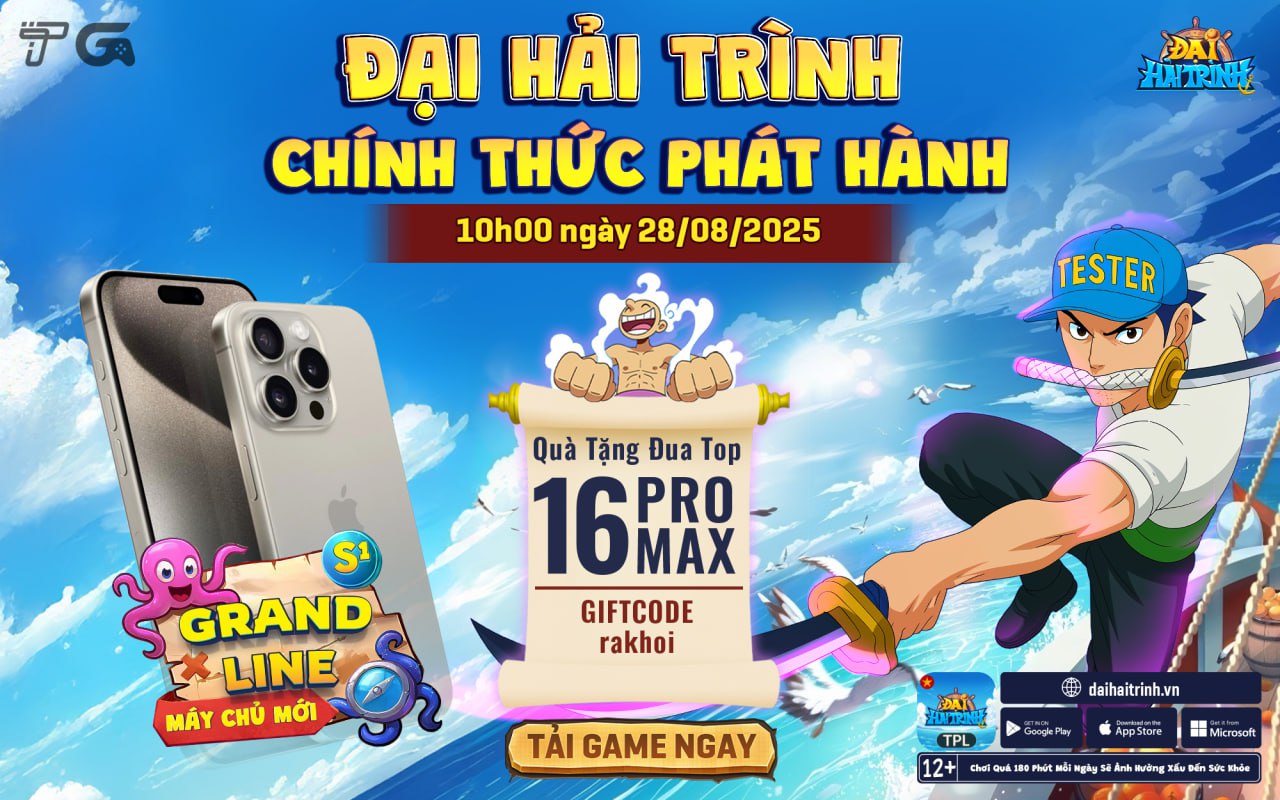 Đại Hải Trình chính thức ra mắt – Đua Top nhận iPhone 16 Pro Max- Ảnh 1. Đại Hải Trình chính thức ra mắt – Đua Top nhận iPhone 16 Pro Max- Ảnh 1.