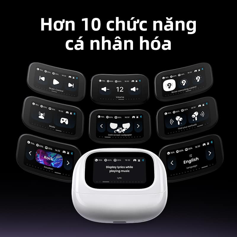 Tai nghe Ugreen EchoBuds Magic: Màn hình cảm ứng trên hộp sạc, chống ồn ngon, pin tốt, nhiều tính năng giá sale khoảng 700.000đ- Ảnh 9. Tai nghe Ugreen EchoBuds Magic: Màn hình cảm ứng trên hộp sạc, chống ồn ngon, pin tốt, nhiều tính năng giá sale khoảng 700.000đ- Ảnh 9.