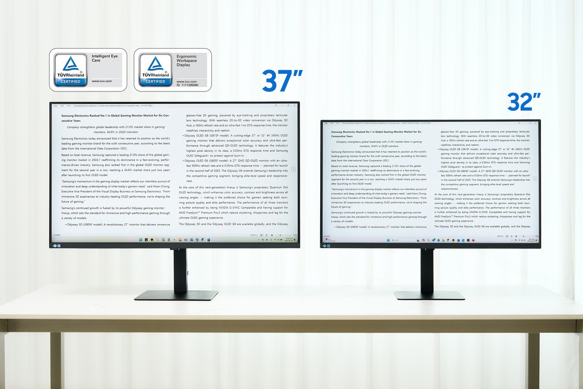 Samsung ra mắt màn hình 37 inch 4K "siêu to khổng lồ"- Ảnh 3. Samsung ra mắt màn hình 37 inch 4K "siêu to khổng lồ"- Ảnh 3.