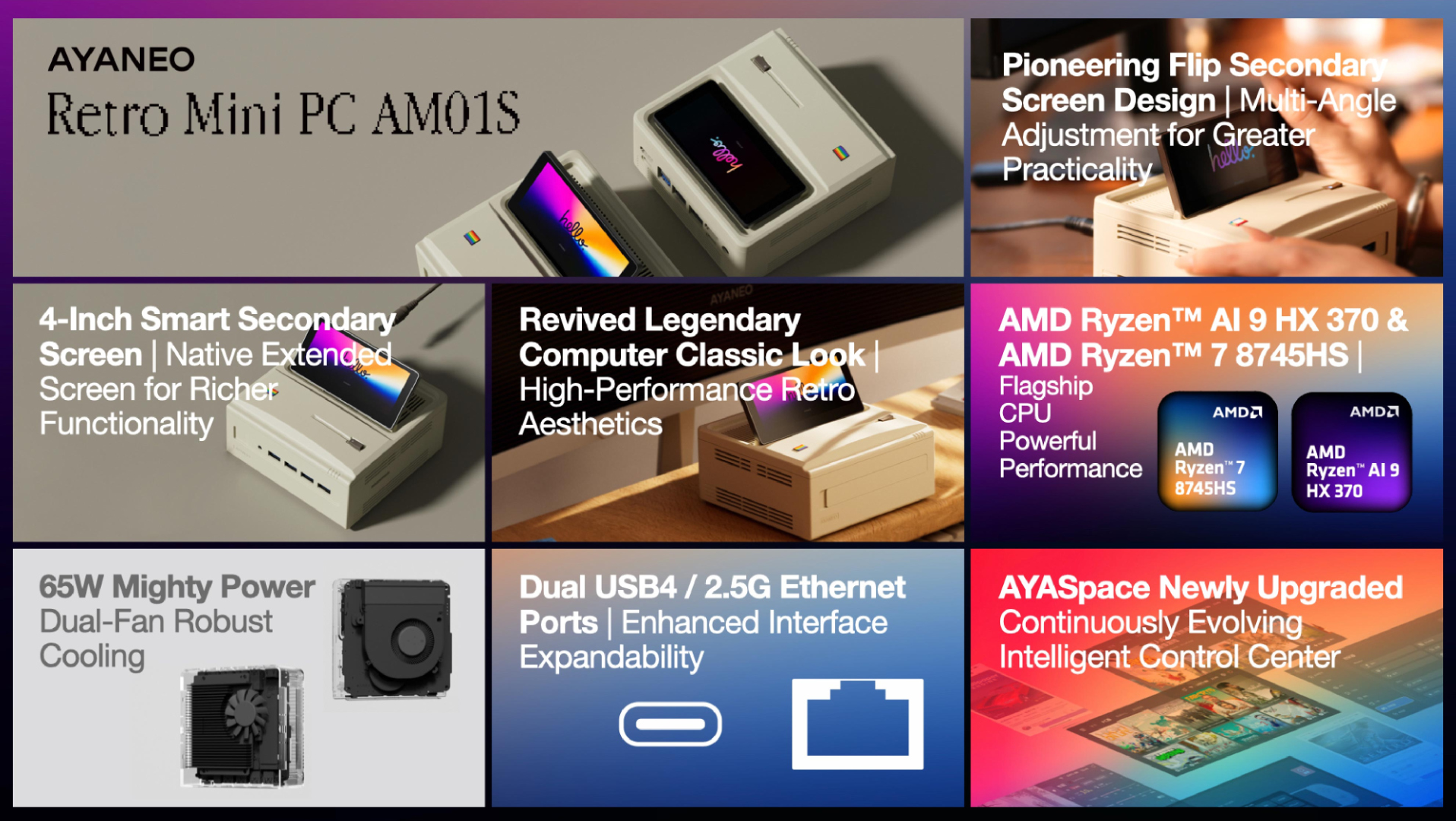 Ayaneo AM01S: Mini PC hoài cổ tích hợp màn hình, trang bị chip Ryzen AI mạnh mẽ, giá từ 9.2 triệu- Ảnh 5. Ayaneo AM01S: Mini PC hoài cổ tích hợp màn hình, trang bị chip Ryzen AI mạnh mẽ, giá từ 9.2 triệu- Ảnh 5.
