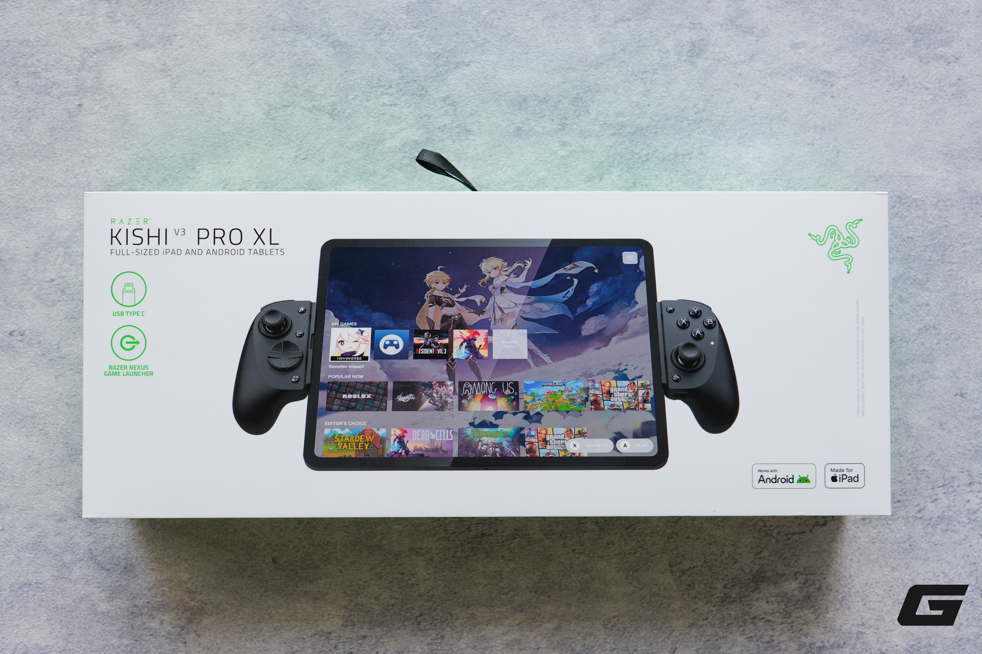 Trải nghiệm Kishi V3 Pro XL: Tay cầm "chuẩn console" cho tablet lớn, phối cùng tai nghe Hammerhead V3 tạo ra combo "chuẩn Razer" cực chất- Ảnh 1. Trải nghiệm Kishi V3 Pro XL: Tay cầm "chuẩn console" cho tablet lớn, phối cùng tai nghe Hammerhead V3 tạo ra combo "chuẩn Razer" cực chất- Ảnh 1.