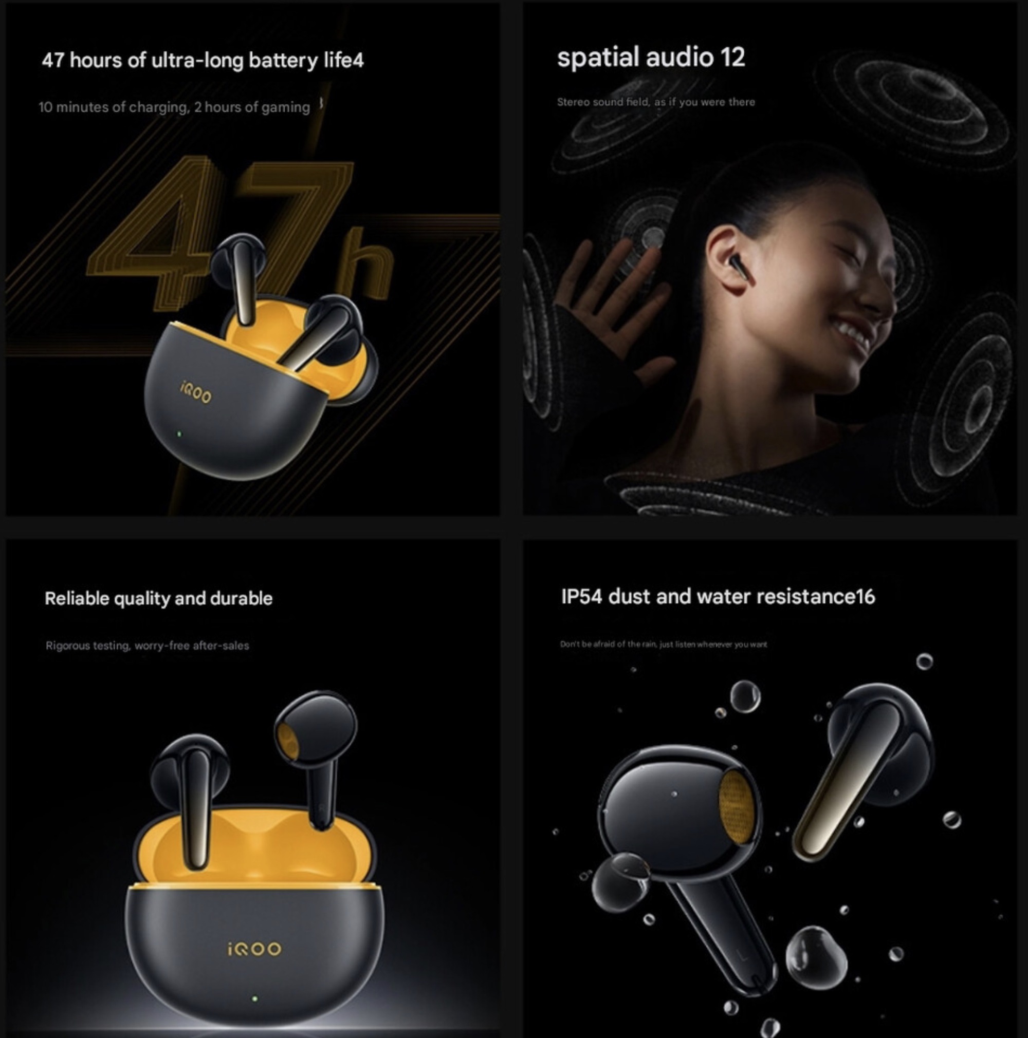 Ra mắt tai nghe iQOO tính năng giống AirPods 4, thiết kế hở vẫn chống ồn, pin 47 tiếng, Spatial Sound, giá chỉ 726.000đ- Ảnh 5. Ra mắt tai nghe iQOO tính năng giống AirPods 4, thiết kế hở vẫn chống ồn, pin 47 tiếng, Spatial Sound, giá chỉ 726.000đ- Ảnh 5.