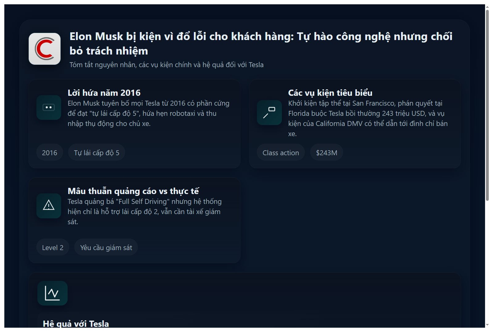 Elon Musk bị kiện vì đổ lỗi cho khách hàng: Tesla tự hào công nghệ tiên tiến nhưng có chuyện thì chối bỏ trách nhiệm- Ảnh 2.