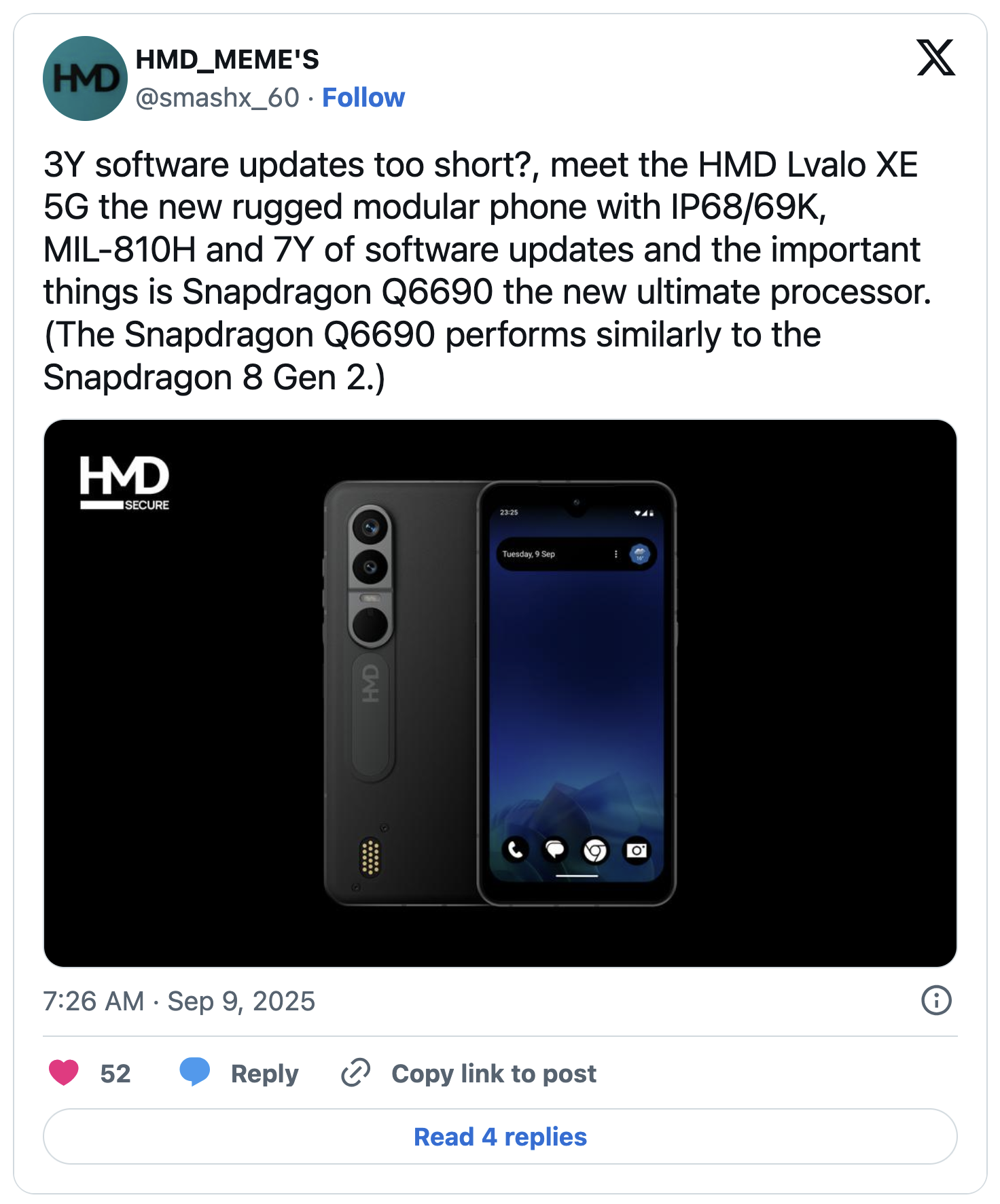 HMD Lvalo XE 5G lộ diện: Điện thoại siêu bền với thiết kế tháo lắp, chip Snapdragon mới cận flagship- Ảnh 1.
