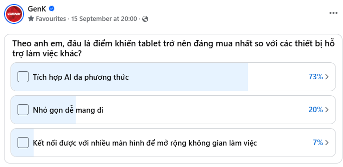 Tới 2025 mới thấy người dùng thực sự đặt AI lên trên đầu khi tìm mua máy tính bảng- Ảnh 1. Tới 2025 mới thấy người dùng thực sự đặt AI lên trên đầu khi tìm mua máy tính bảng- Ảnh 1.