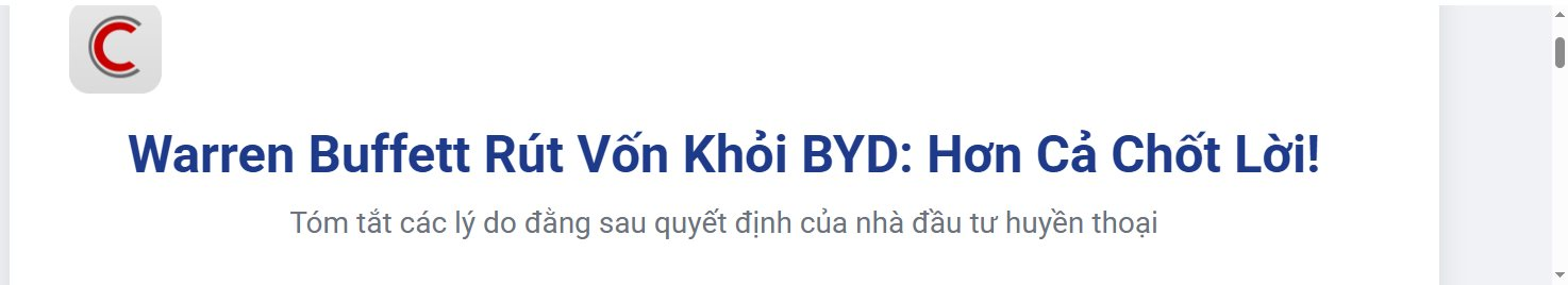 Warren Buffett chính thức rút toàn bộ vốn khỏi hãng xe điện BYD dù tỷ suất sinh lời đến 3.890%- Ảnh 2.