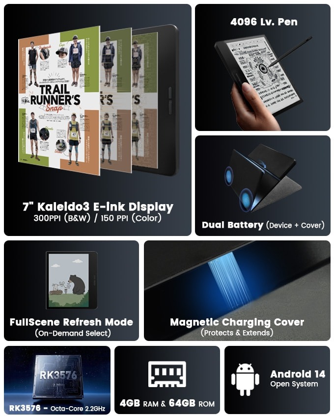 Xiaomi lại ra mắt mẫu máy đọc sách có ngoại hình giống hệt Kindle Oasis với màn hình màu và 'thông số khủng'- Ảnh 4.