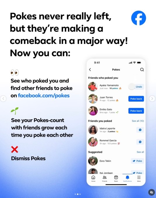 Facebook chuẩn bị sở hữu một điểm chung với quán bi-a: Meta hồi sinh tính năng "Chọc" huyền thoại- Ảnh 1. Facebook chuẩn bị sở hữu một điểm chung với quán bi-a: Meta hồi sinh tính năng "Chọc" huyền thoại- Ảnh 1.