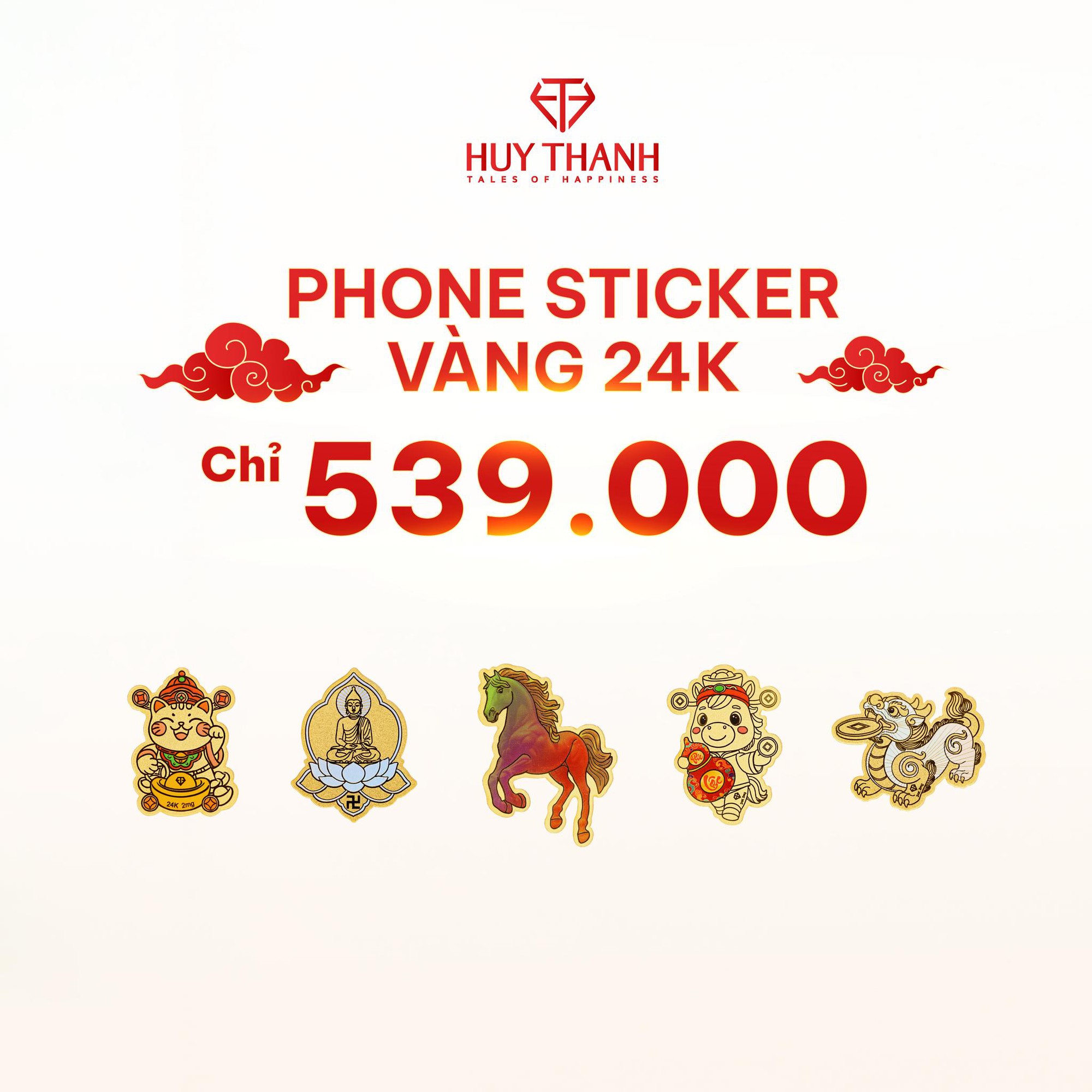 Doanh nghiệp Việt tung phụ kiện "vip" dịp Tết: Sticker điện thoại chứa v&agrave;ng 24K thật, gi&aacute; 539.000 đồng- Ảnh 1.