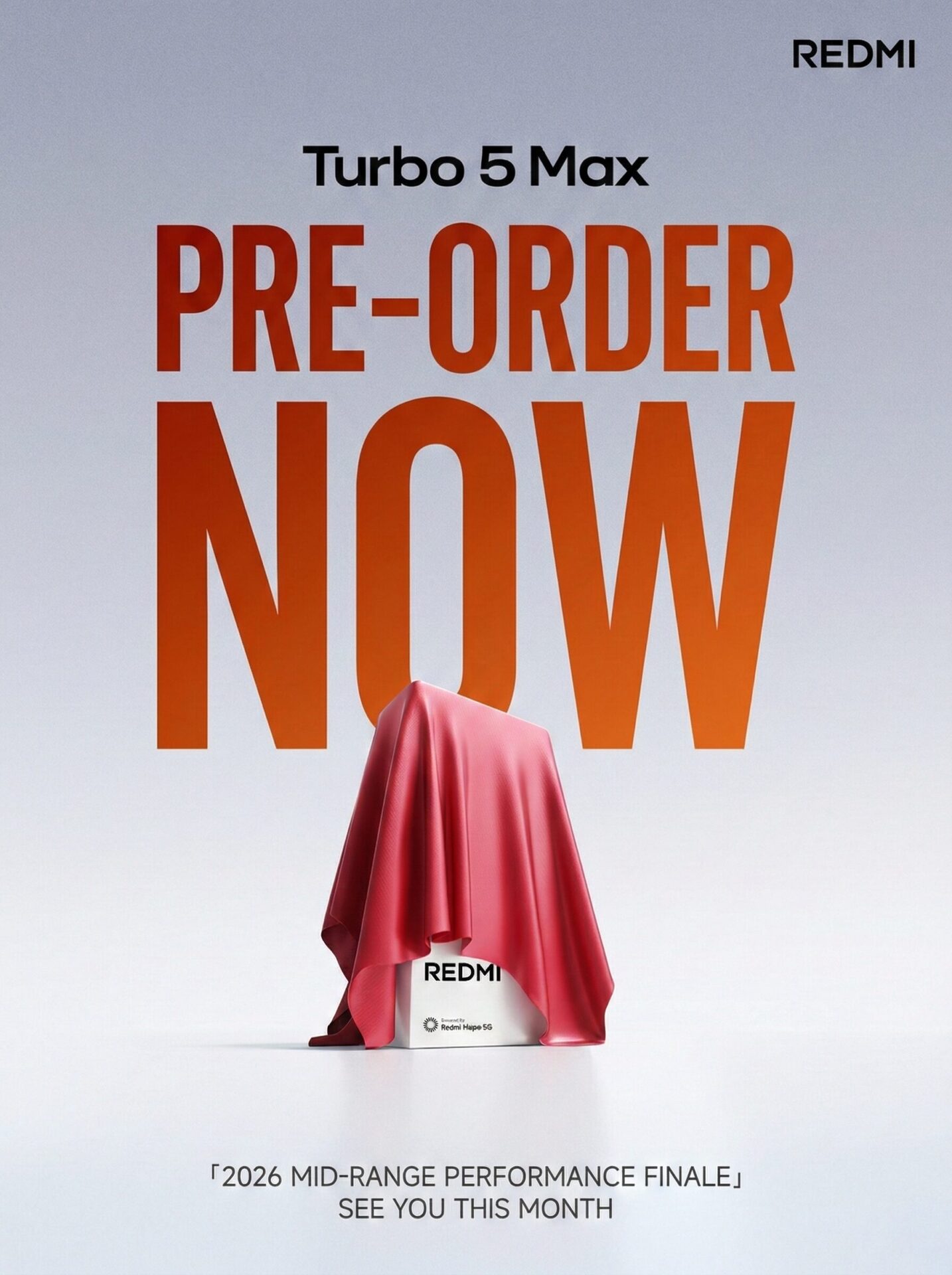 Xiaomi nh&aacute; h&agrave;ng REDMI Turbo 5 Max: Thiết kế mới toanh, c&oacute; m&agrave;u v&agrave;ng cực đẹp, pin 9.000mAh, sẽ b&aacute;n quốc tế- Ảnh 3.