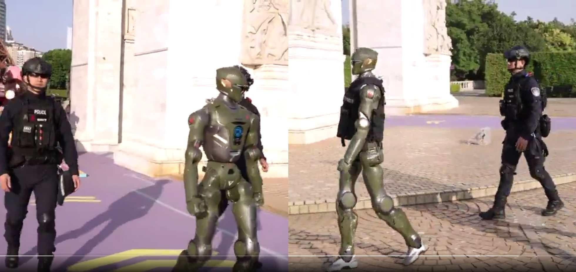 Robot 'kẻ hủy diệt' xuất hiện, tuần tra c&ugrave;ng cảnh s&aacute;t Trung Quốc- Ảnh 2.