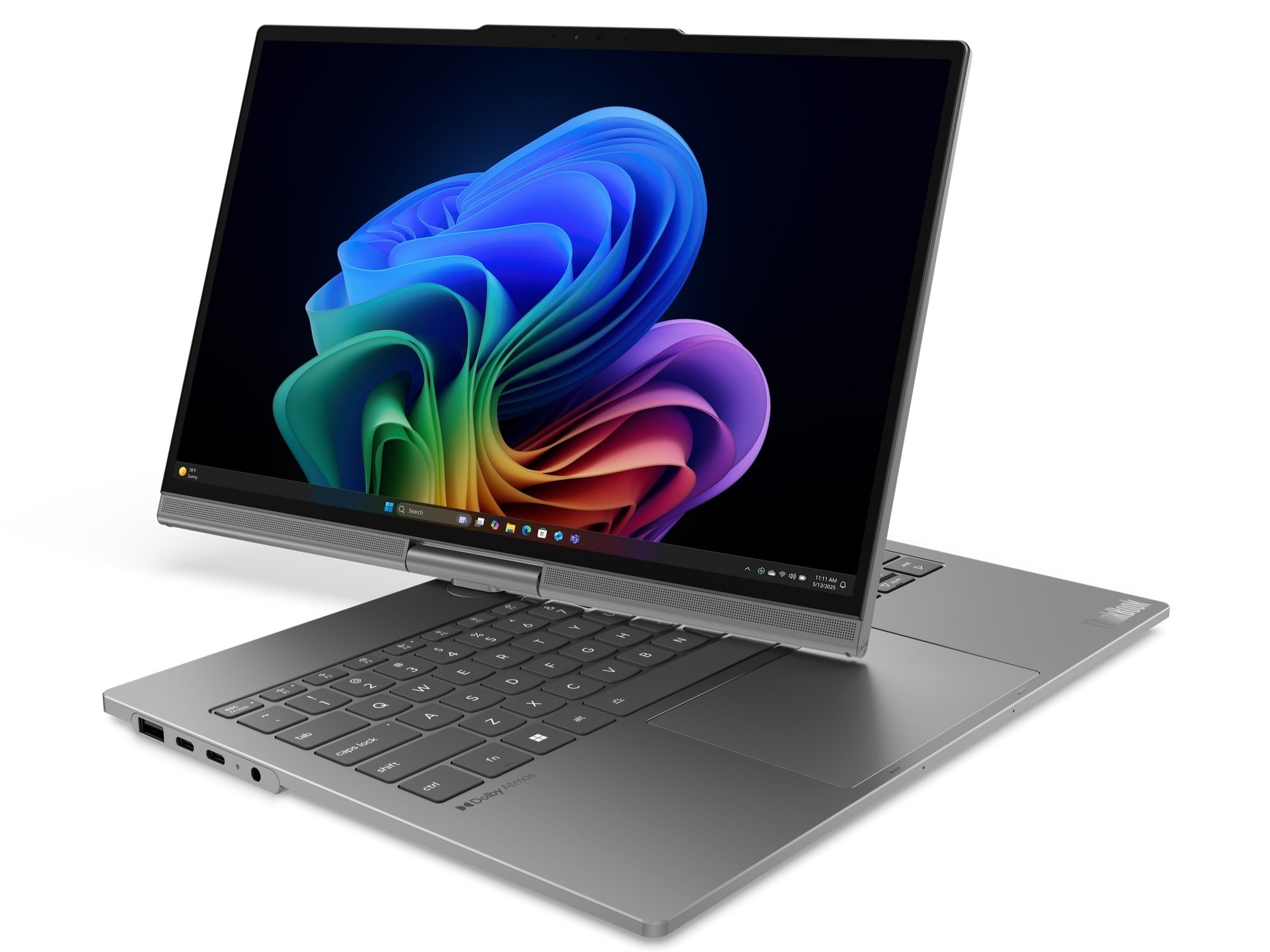Lenovo ra mắt laptop c&oacute; m&agrave;n h&igrave;nh xoay tự động: G&otilde; nắp để mở m&aacute;y, tự động "theo dấu" người d&ugrave;ng- Ảnh 2.