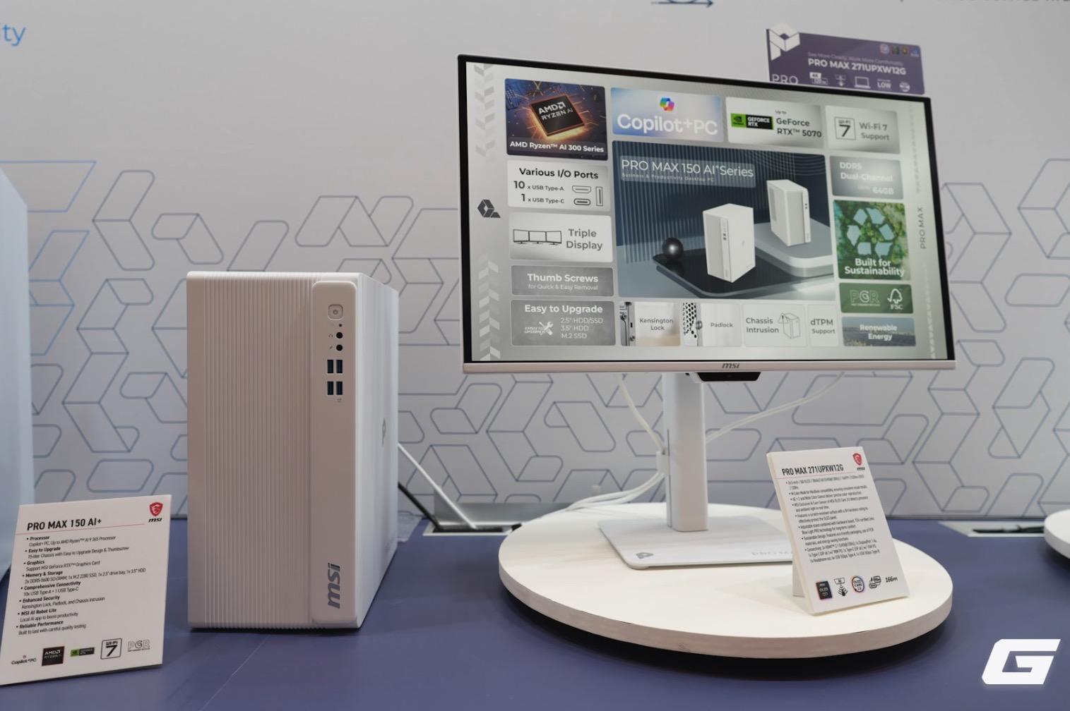 MSI ra mắt dải sản phẩm PRO MAX t&ocirc;ng trắng to&agrave;n diện: Từ m&agrave;n h&igrave;nh QD-OLED, PC để b&agrave;n đến linh kiện chuy&ecirc;n dụng- Ảnh 3.