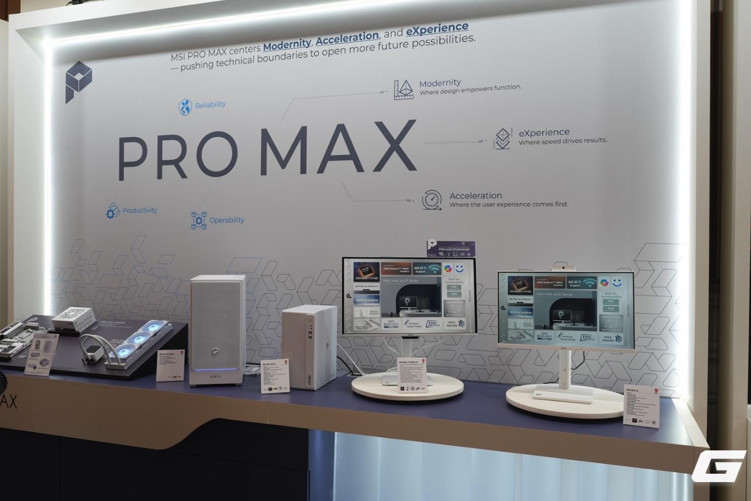 MSI ra mắt dải sản phẩm PRO MAX t&ocirc;ng trắng to&agrave;n diện: Từ m&agrave;n h&igrave;nh QD-OLED, PC để b&agrave;n đến linh kiện chuy&ecirc;n dụng- Ảnh 15.
